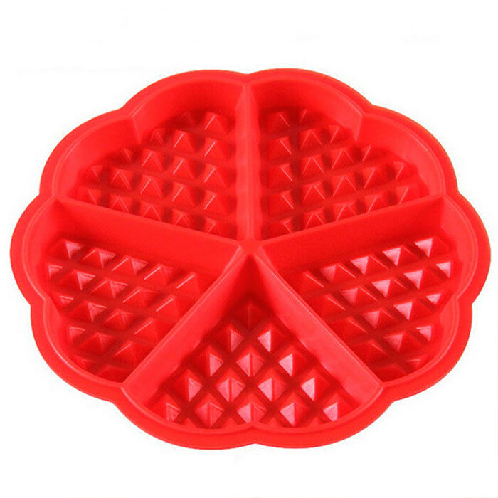 Mould Waffles IN The Form Of Heart Silicone Waffle Special Cooking Oven New
