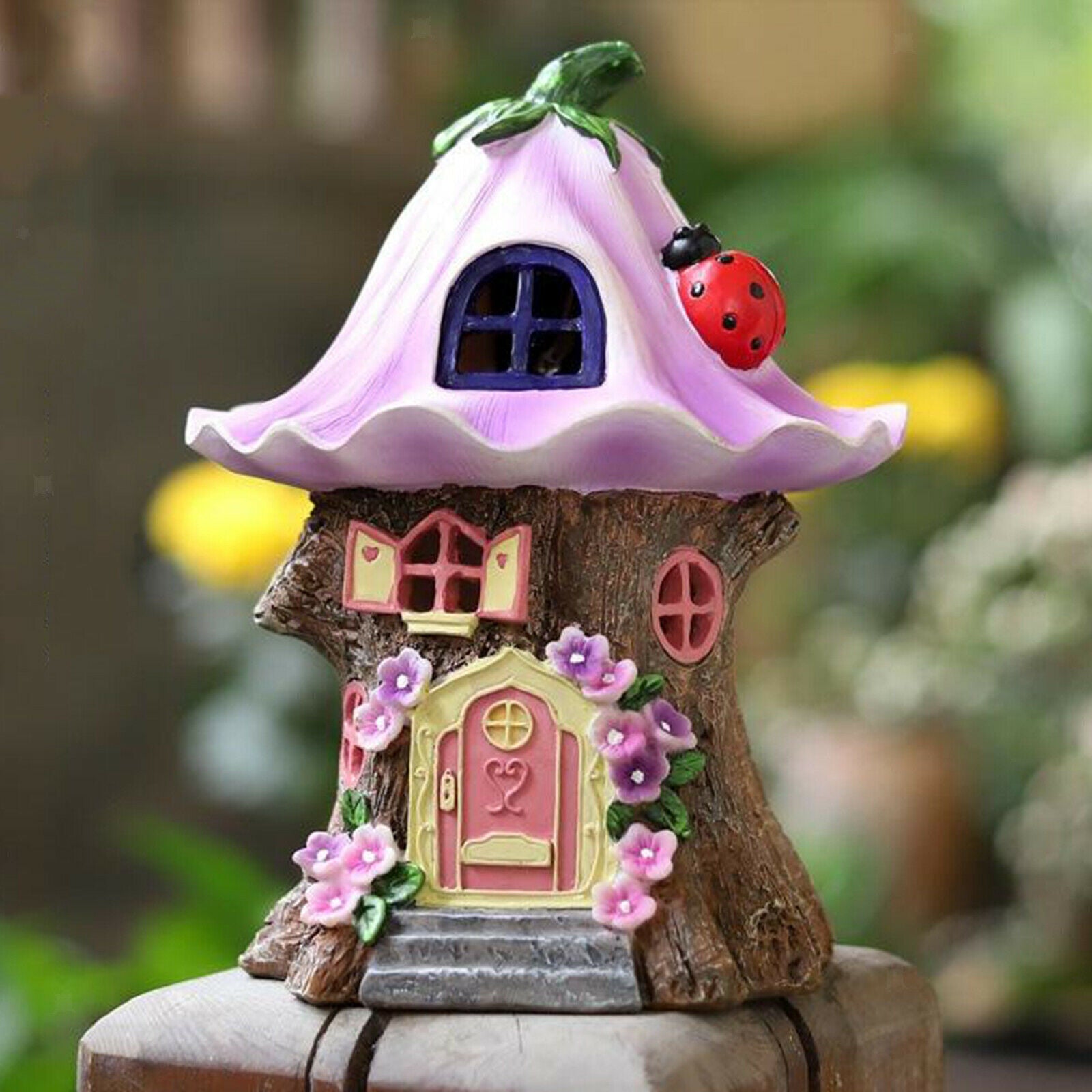 Fairy House Solar Outdoor Garden Light Patio Lawn Walkway Decor Style B