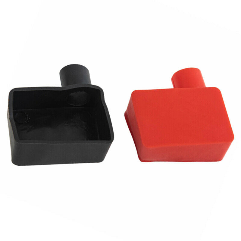 Pair of Rubber Car Battery Terminal Insulator Wire Connector Cap Cover Protector