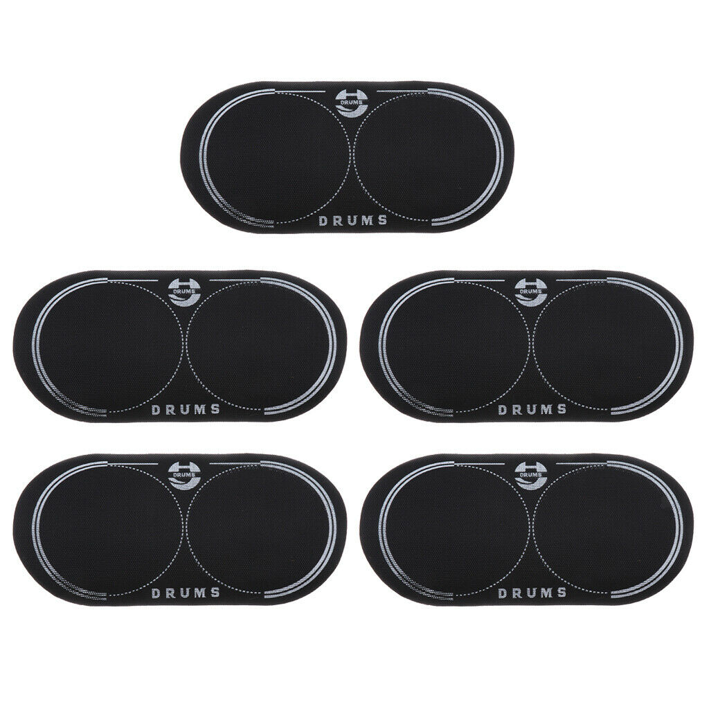 5x Double Bass Drum Patch Drumheads Accessory Percussion Protective Tool