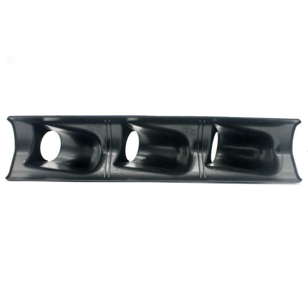 Dashboard mounting triple 52mm gauge bracket for left-hand drive motor vehicles