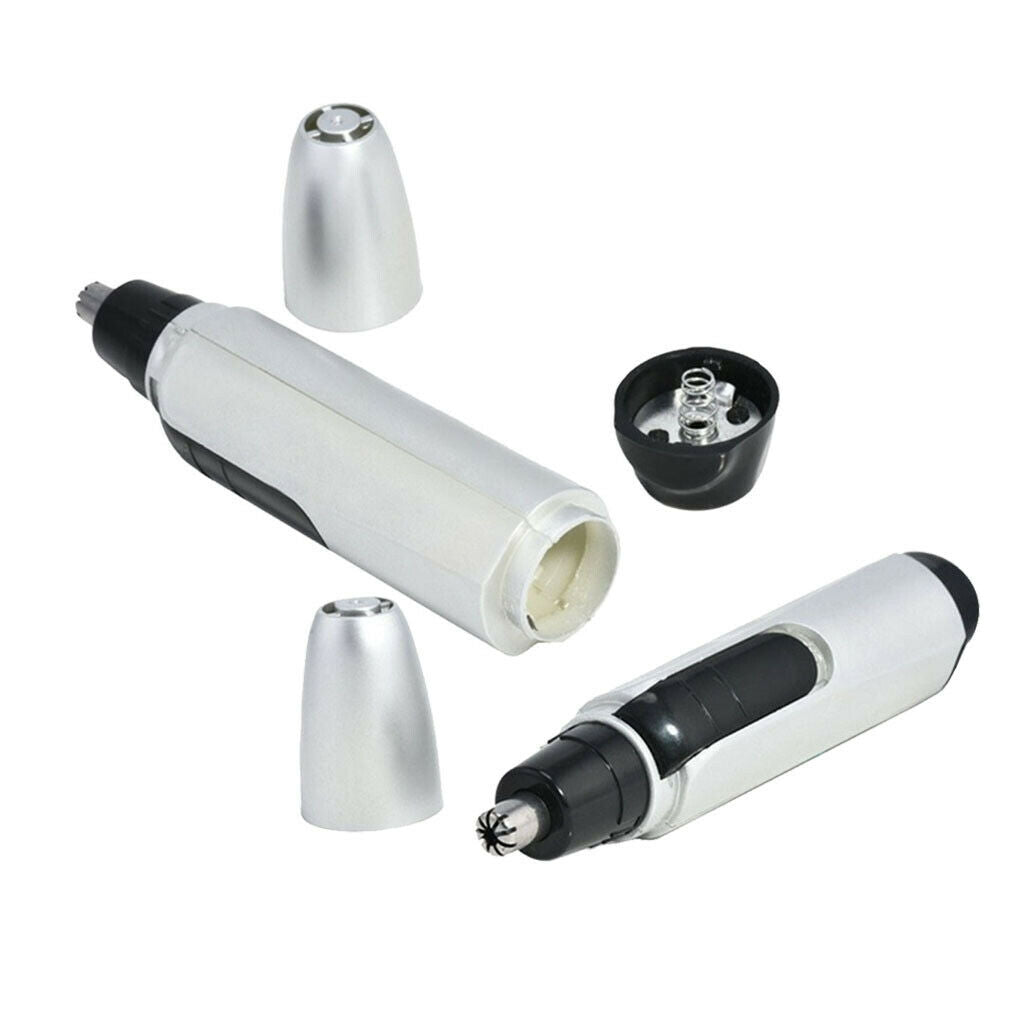 2Pcs Durable Electric Ear and Nose Hair Trimmer Shaver Clipper Remover Tools