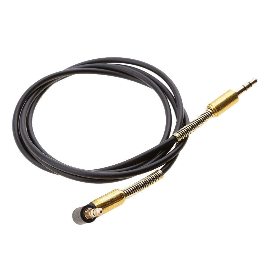 3.5mm Male to M Aux Cable Cord L-Shaped Right Angle Car Audio Headphone Jack