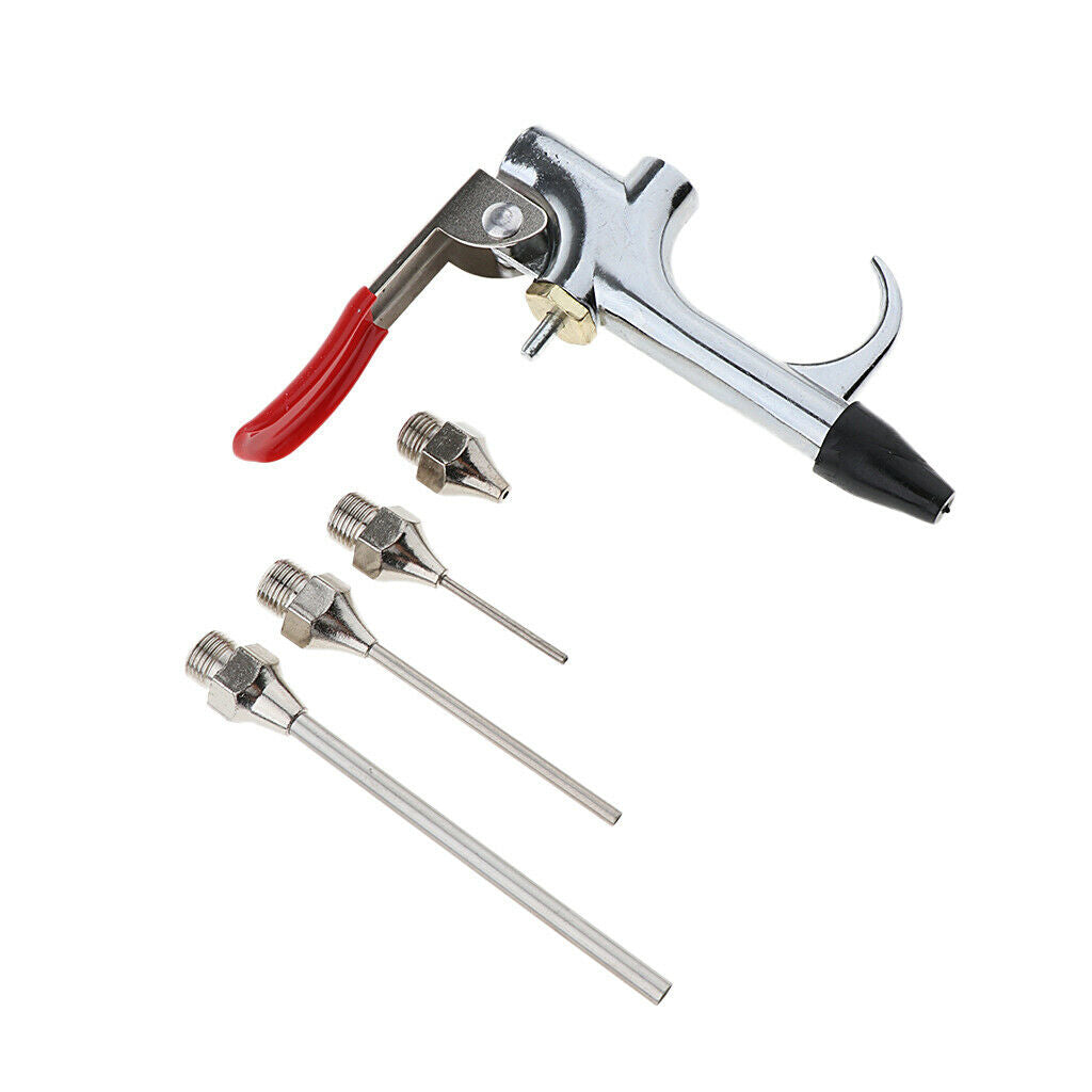 5pcs Air Blow Gun Kit Air Compressor Nozzle Tip Needle Inflation Blower