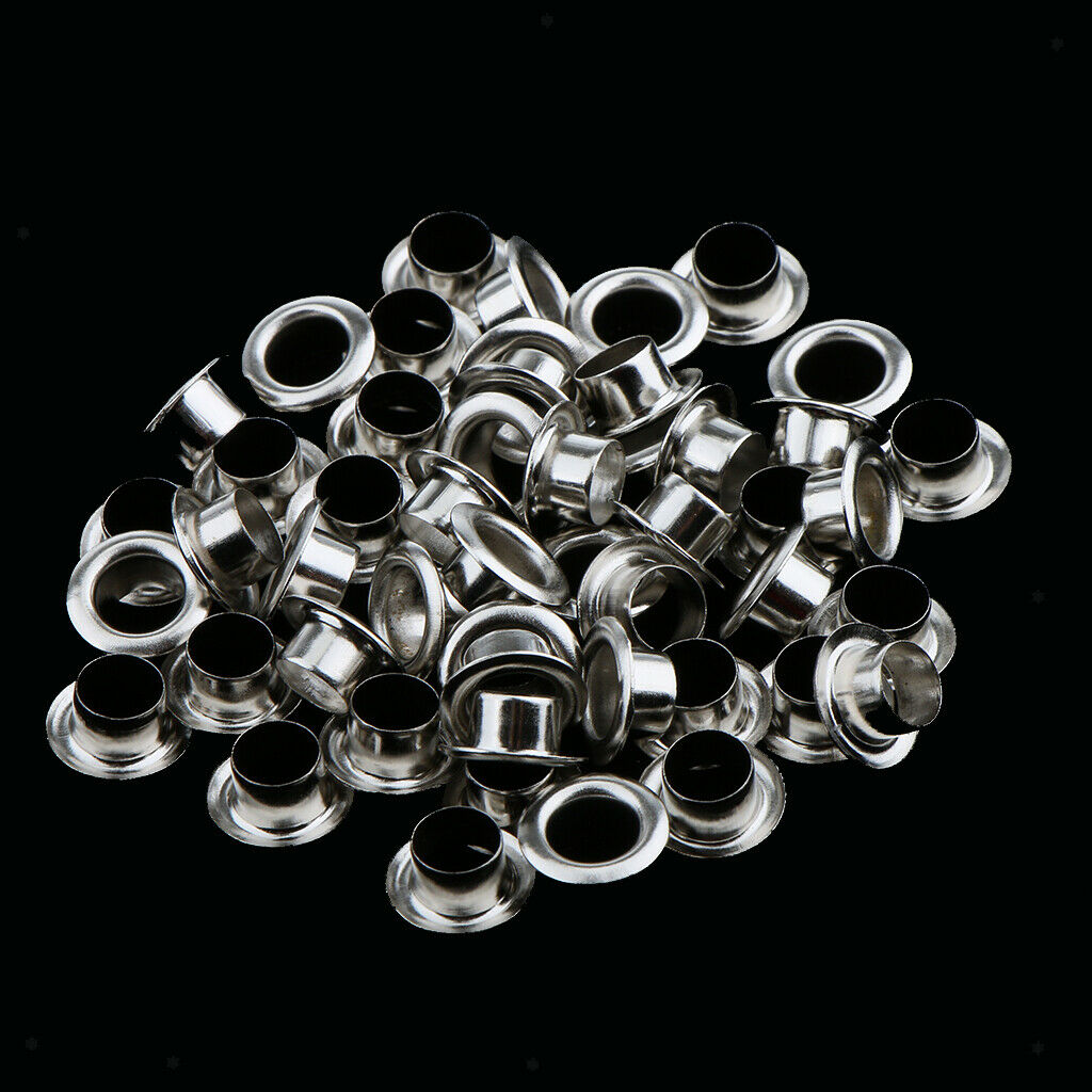 100pcs   Metal   Grommets   Eyelets   Buckle   With   Washers   For   Garment
