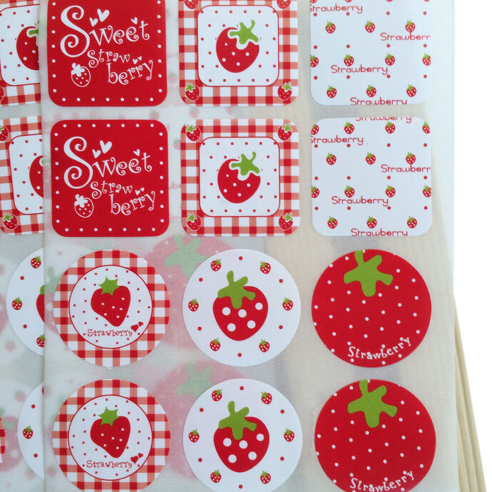 24 Pcs Strawberry Scrapbook Paper Stickers DIY Crafts Decoratio jvAT.l8