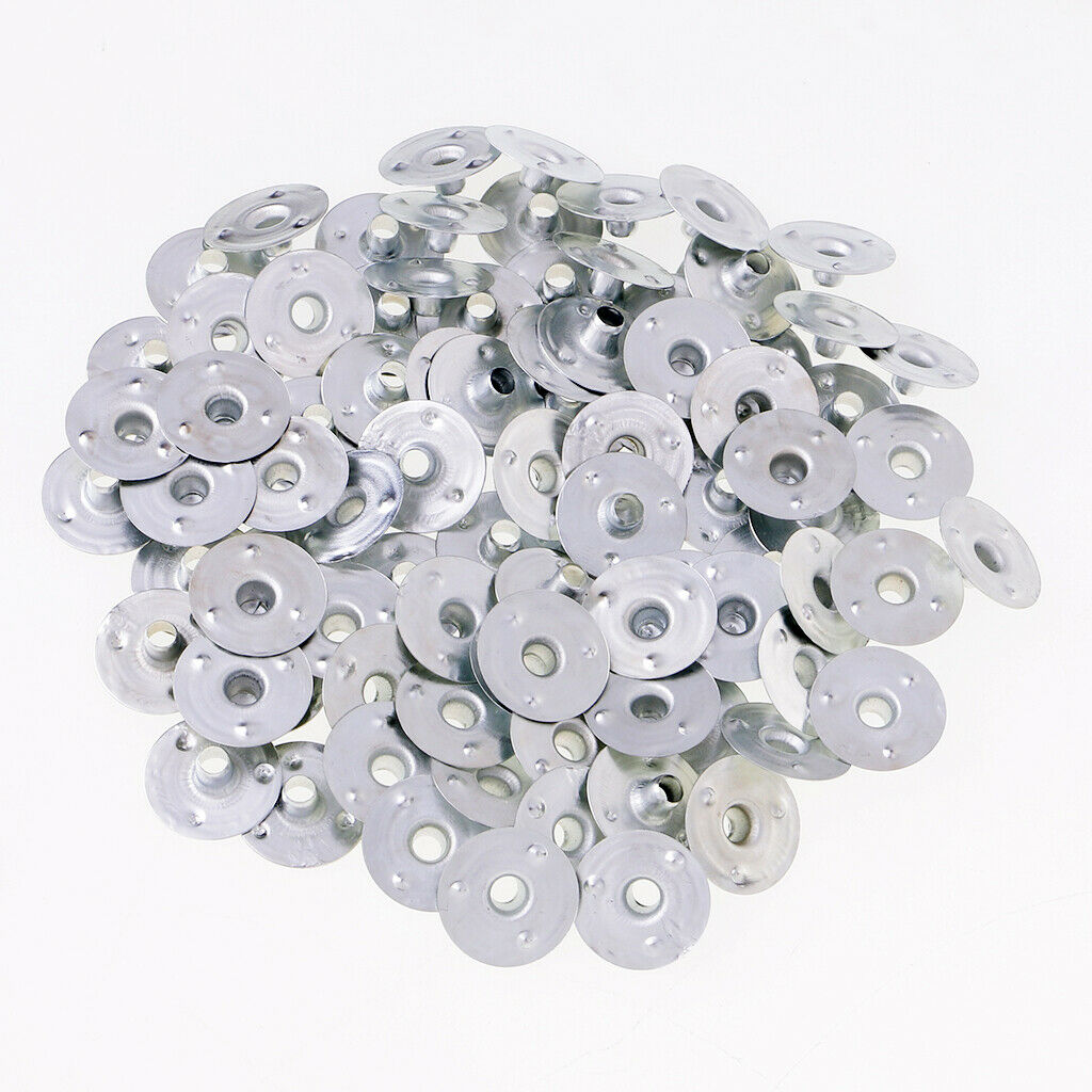 500pcs Metal Candle Wick Sustainers Tabs Base for Candle Makings 12.5x3mm