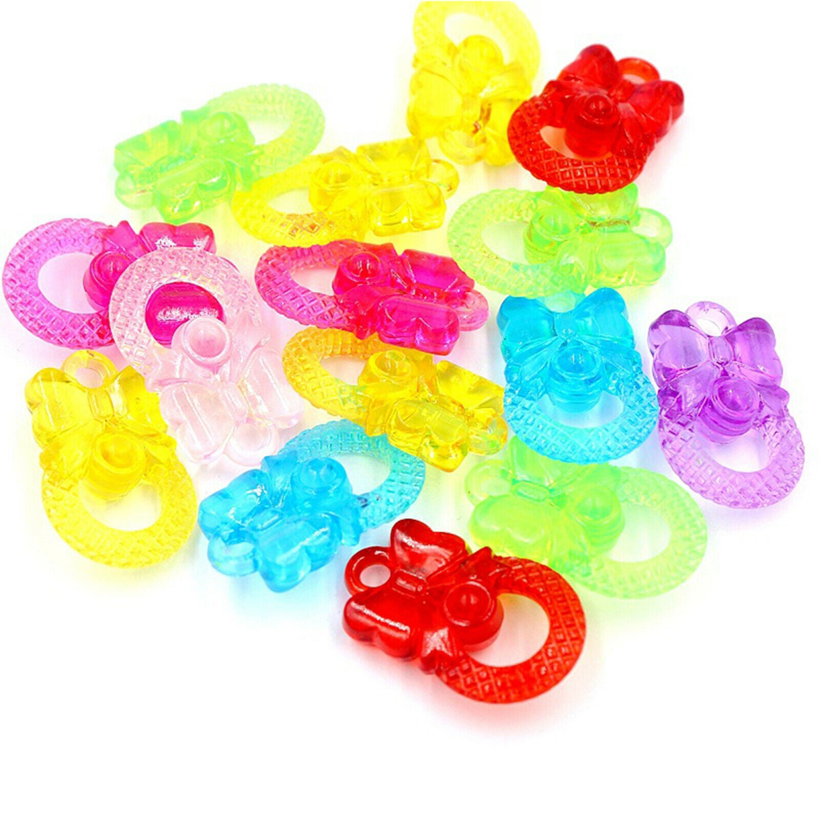 100Pcs Butterfly Pendants Spacers Charms DIY Earrings Jewelry Making Anklets