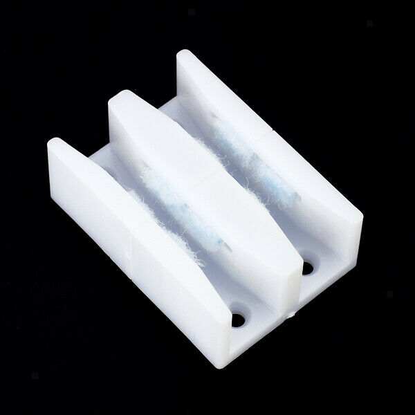 3-part Sliding Door Panels Lower Guide ABS Shower Door Post Guide, Color White