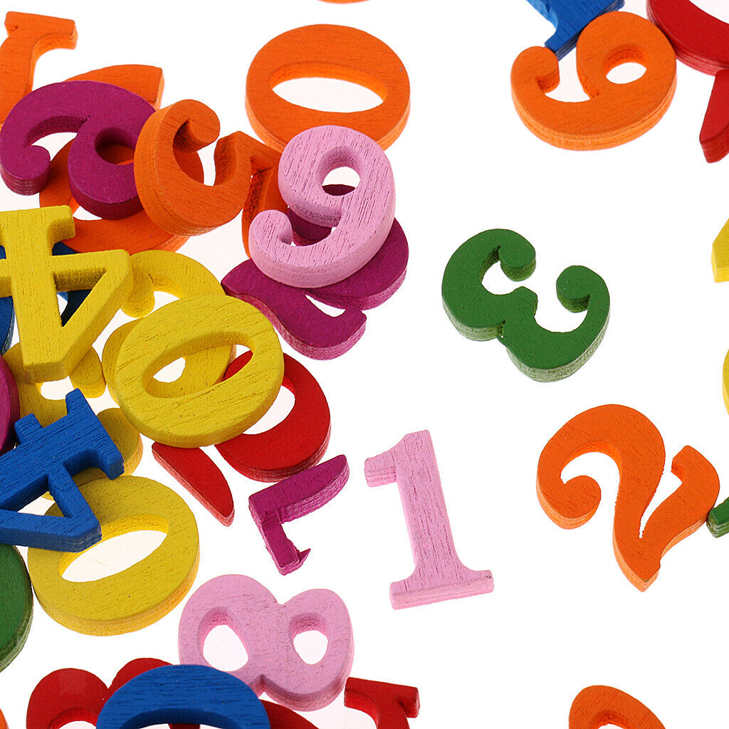 100x Colorful 0 to 9 Numbers for Kids Baby Math Learning Developmental Toys