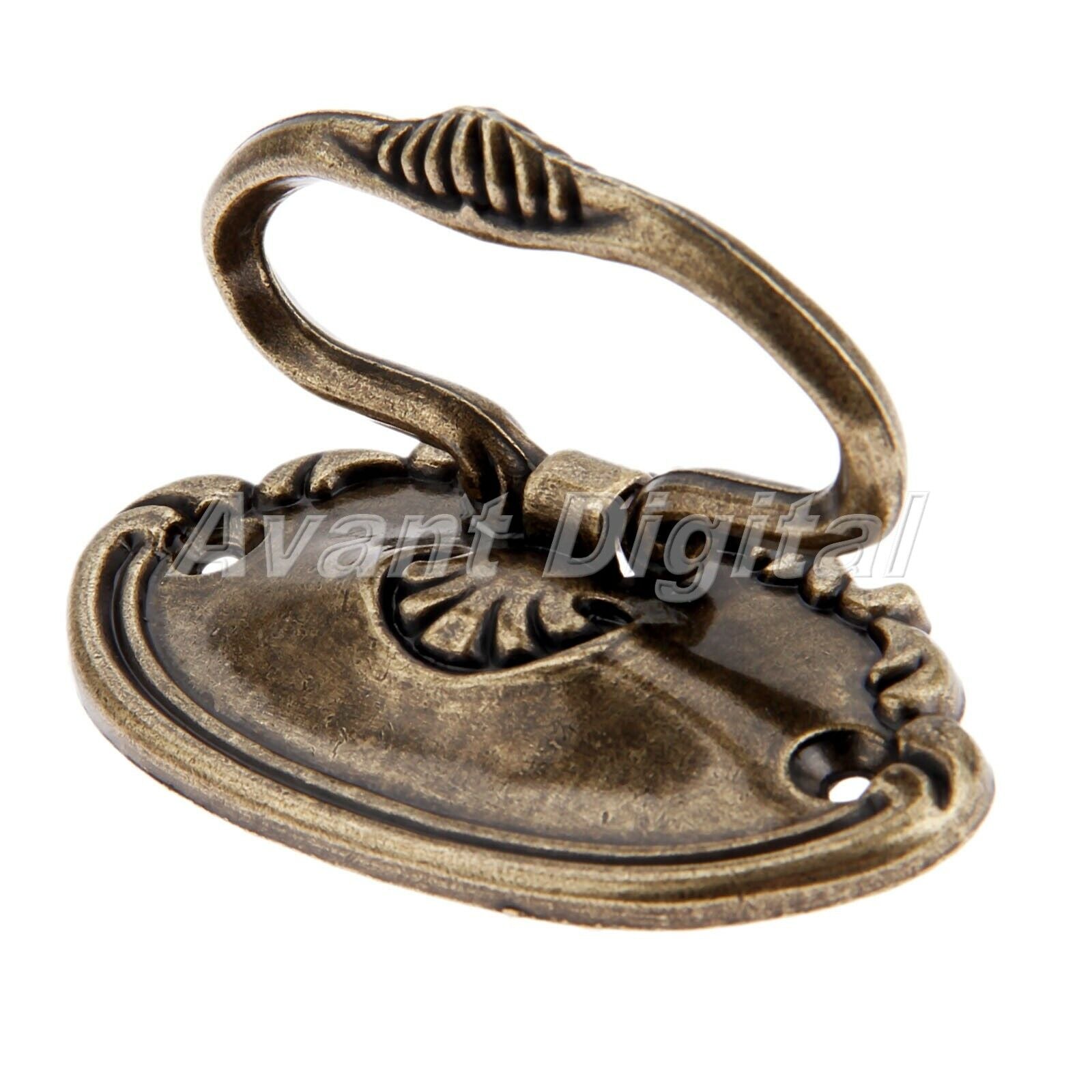 78*43mm Retro Jewelry Box Bookcase Door Pull Handle Ring Drawer Cabinet Knob