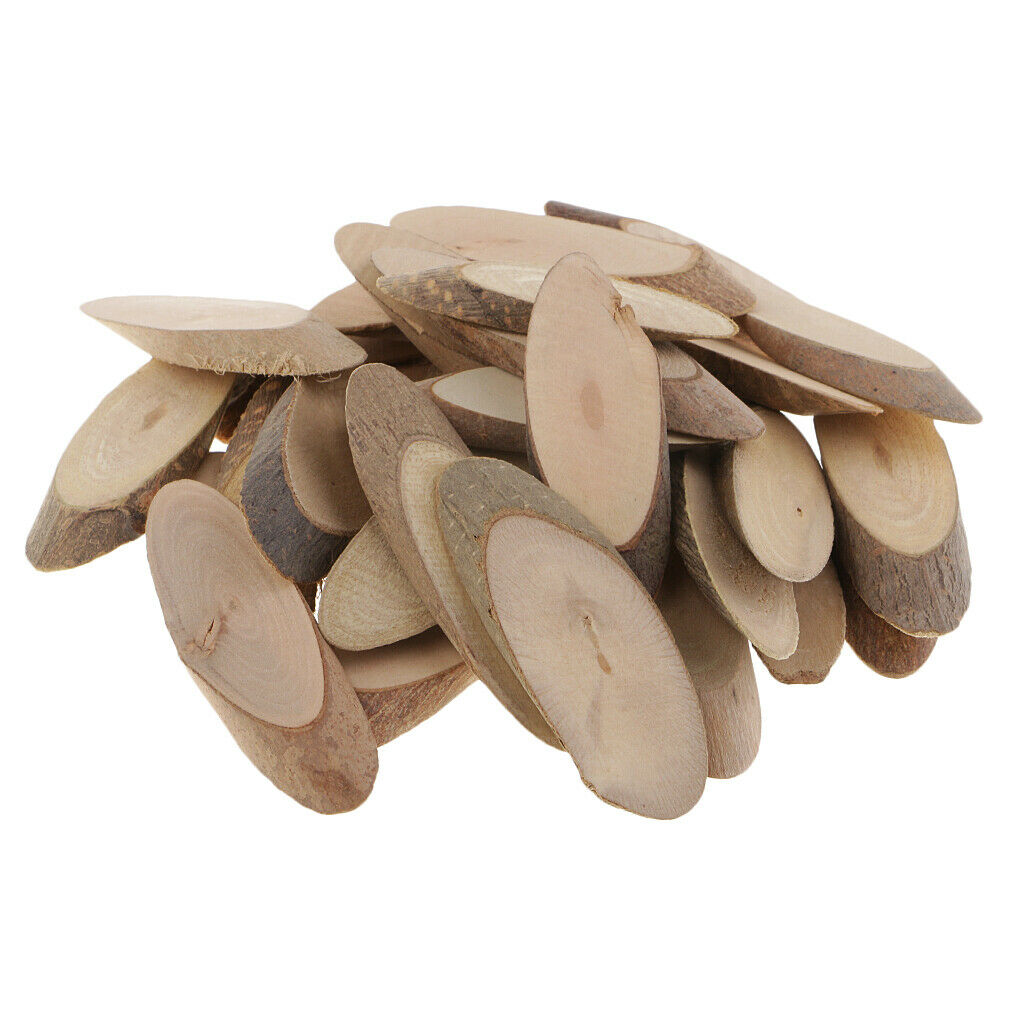 Blesiya 30pcs Log Slices Wood Art Crafts Centerpieces Wedding Decoration DIY