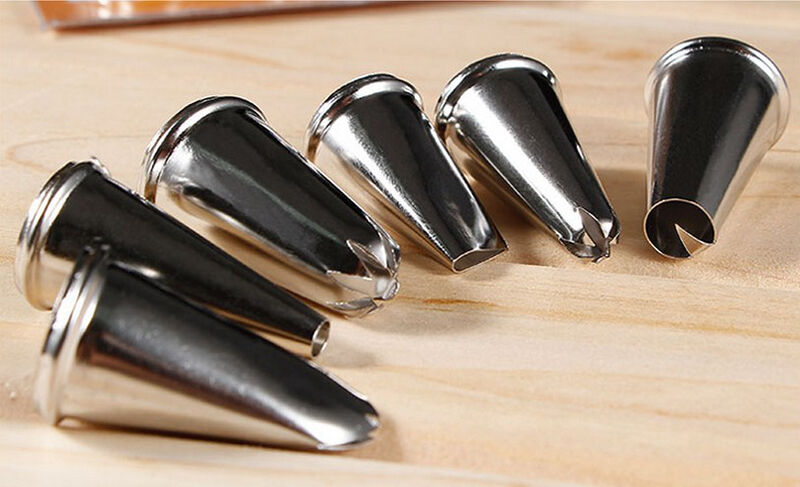 6pcs Icing Piping Nozzles Tips Tool Set For Cake Puff Decorating Sugarcraf.l8