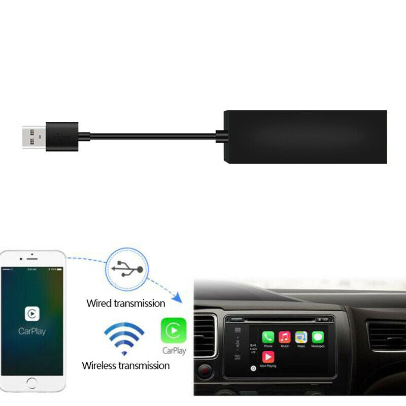 Voice Control USB Android CarPlay Dongle Adapter For iOS Phone Autolink Music
