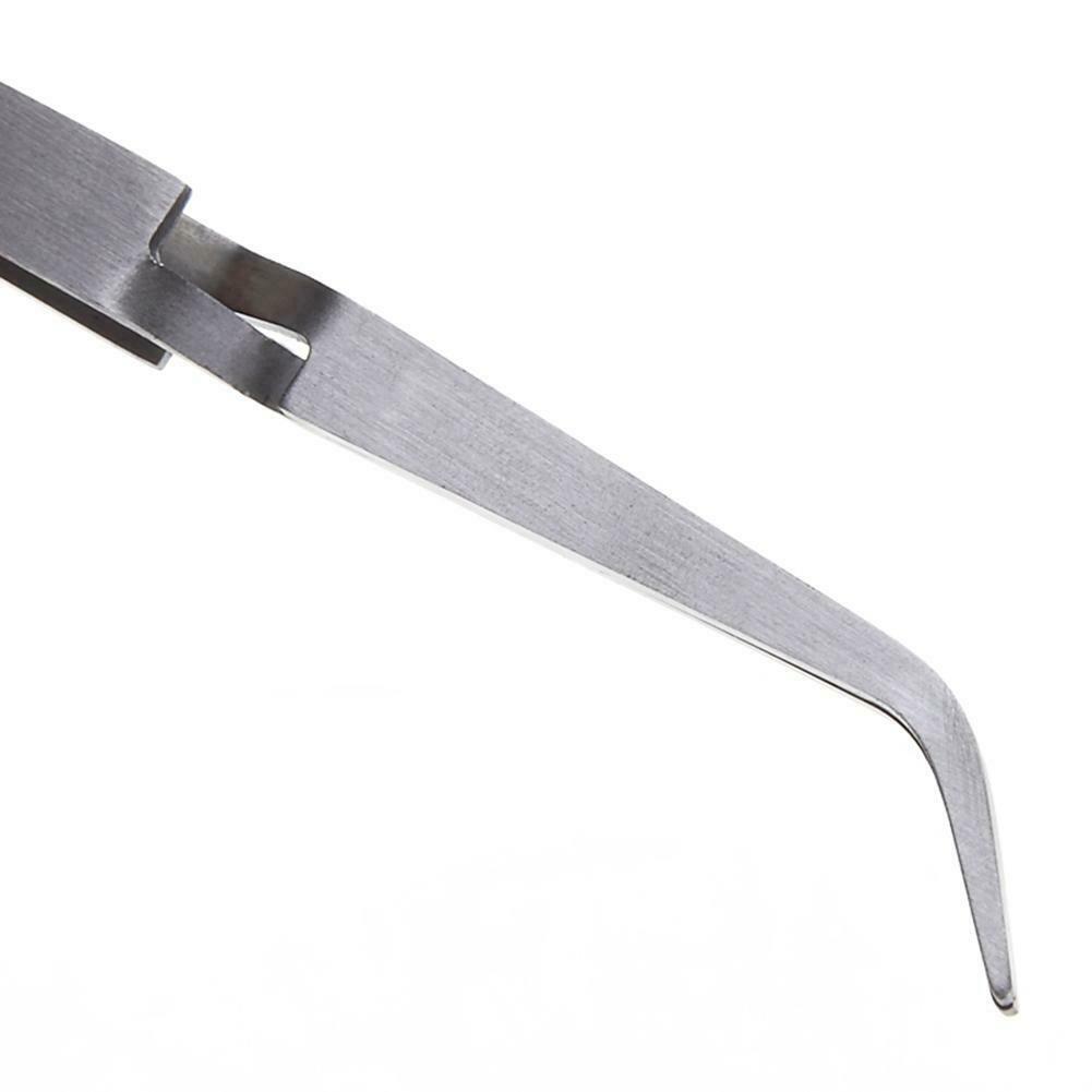 1pc Stainless Steel Nail Art Shaping Tweezer Clip for UV Gel Manicure Tool @
