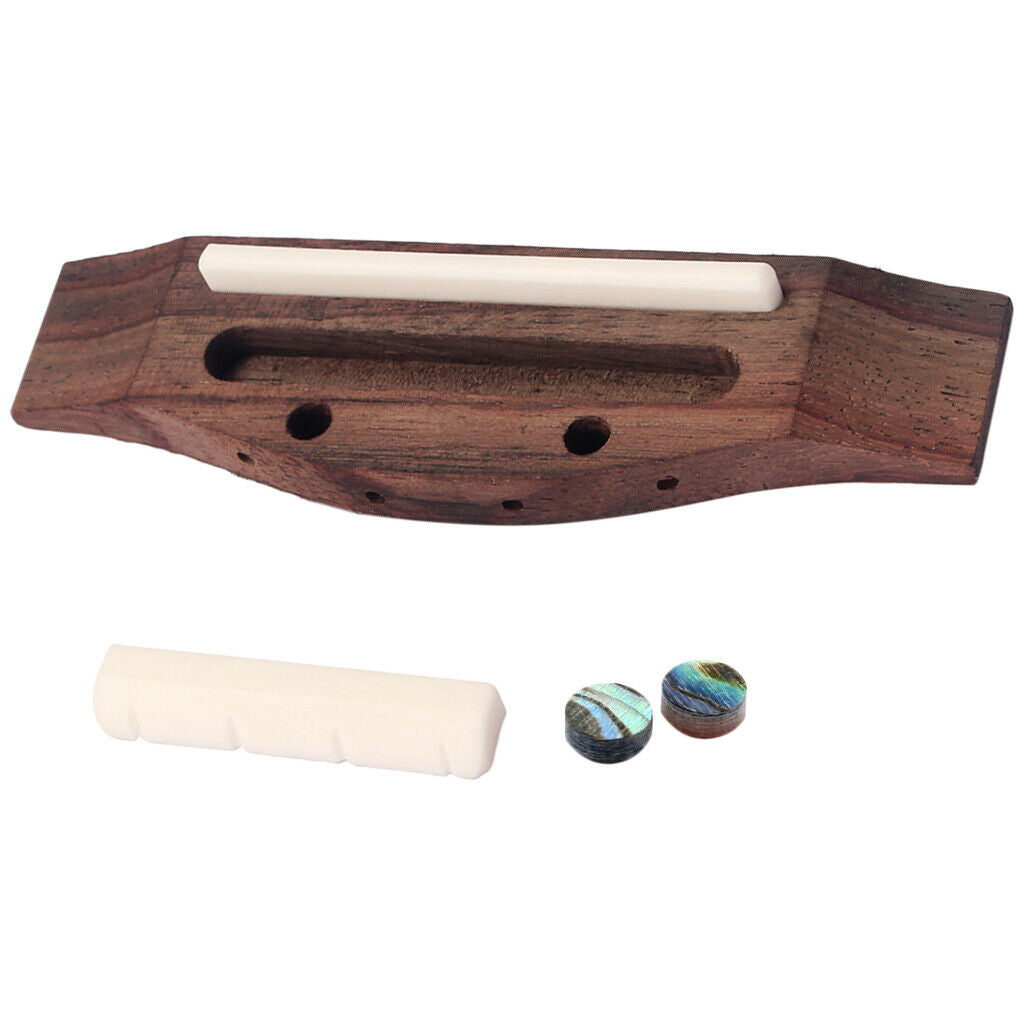 Ukulele Rosewood Bridge Saddle Nut String Instrument Parts Luthier Tools