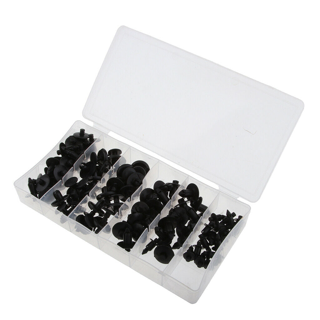 80 Piece Nylon Trim Panel Bumper Shield Retainer Fastener Rivet For M7/ M8