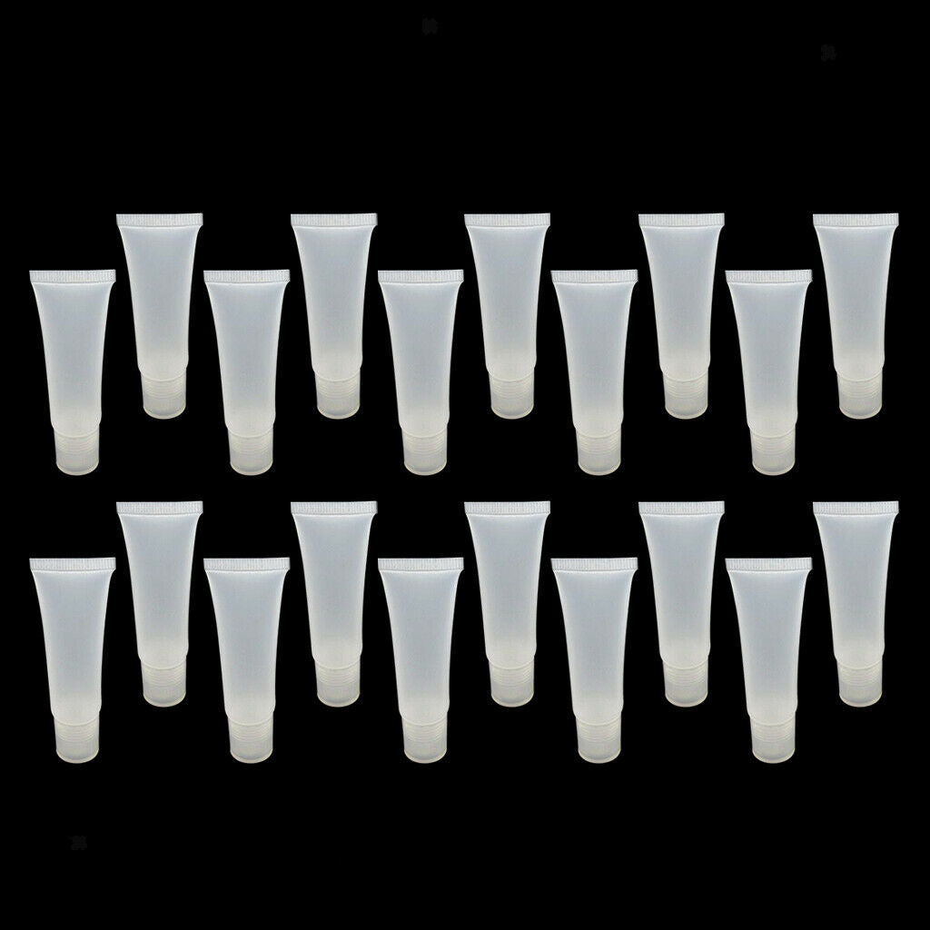 80Sets 10ml+15ml Mini Empty Lip Gloss Container Tubes for DIY Cosmetic