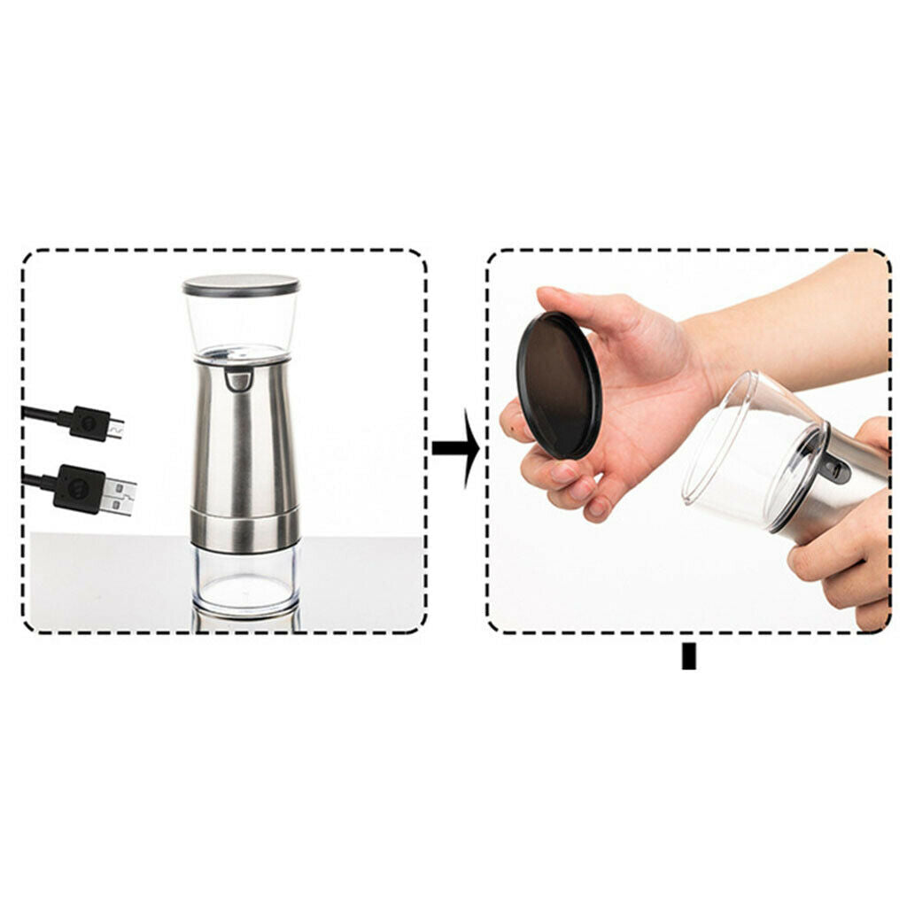 Electric Rechargeable Coffee Beans Grinder with USB Cable for Cold Brew