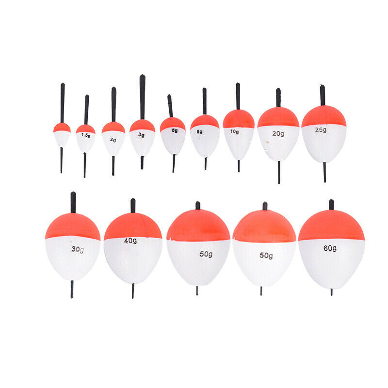 14pcs EPS Fishing Floats Set Sea Fish Float with Sticks Fishing Tackle AccesBDD