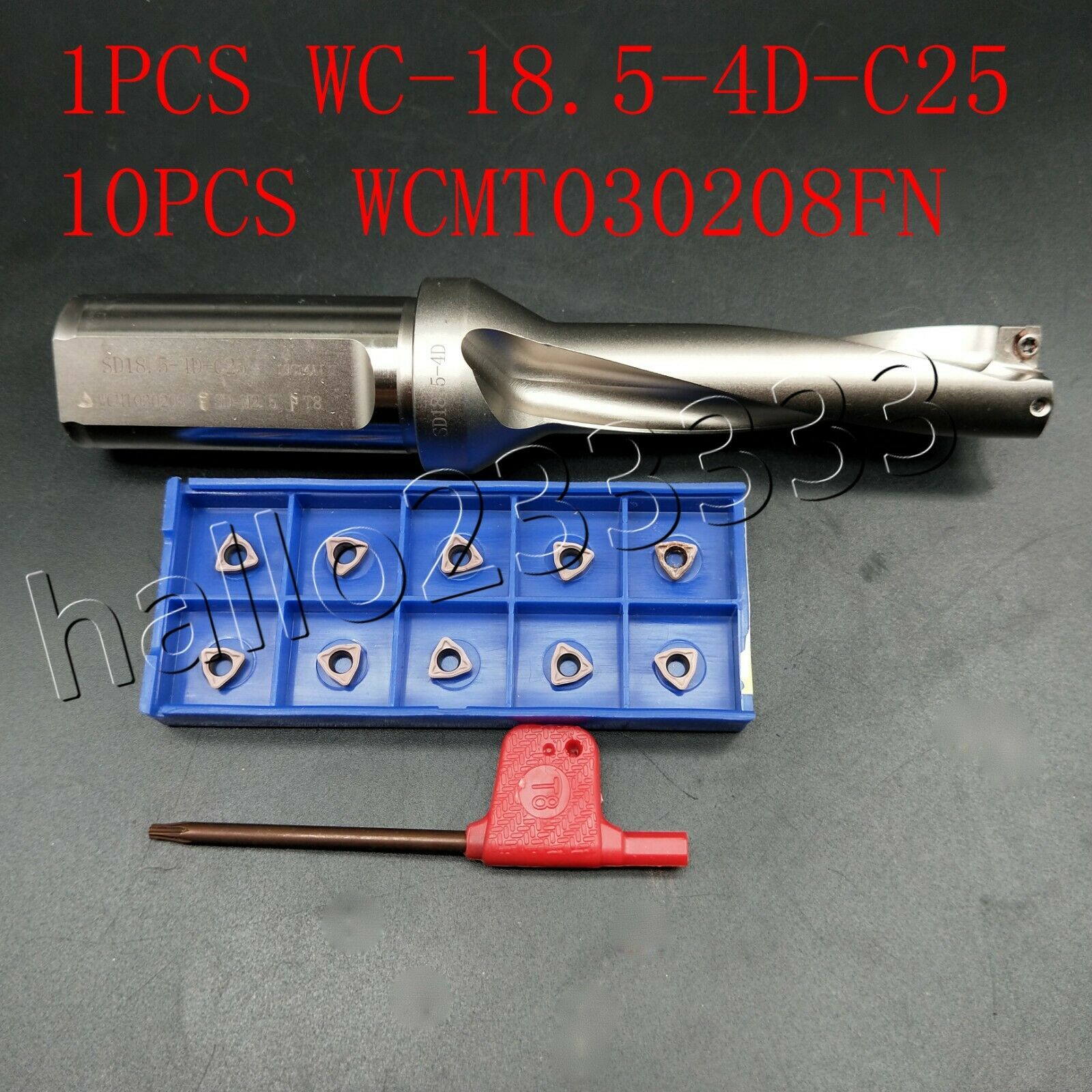 WC-18.5-4D-C25 U drill bit fast drill bit Φ18.5mm-4D+ WCMX030208 U drill inserts
