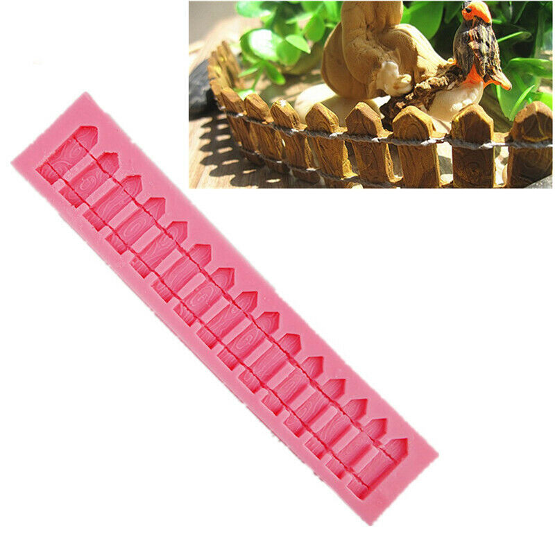 Silicone DIY Fence mold Cake Baking Tools chocolate fondant mold decoraYX.l8