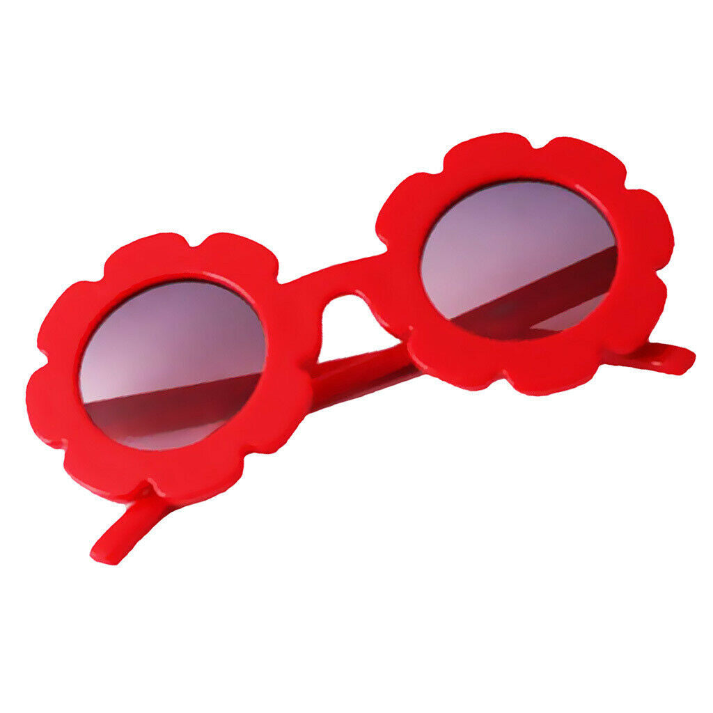 2pcs Lovely Toddler Baby Sunglasses UV400 Protection Red + Pink