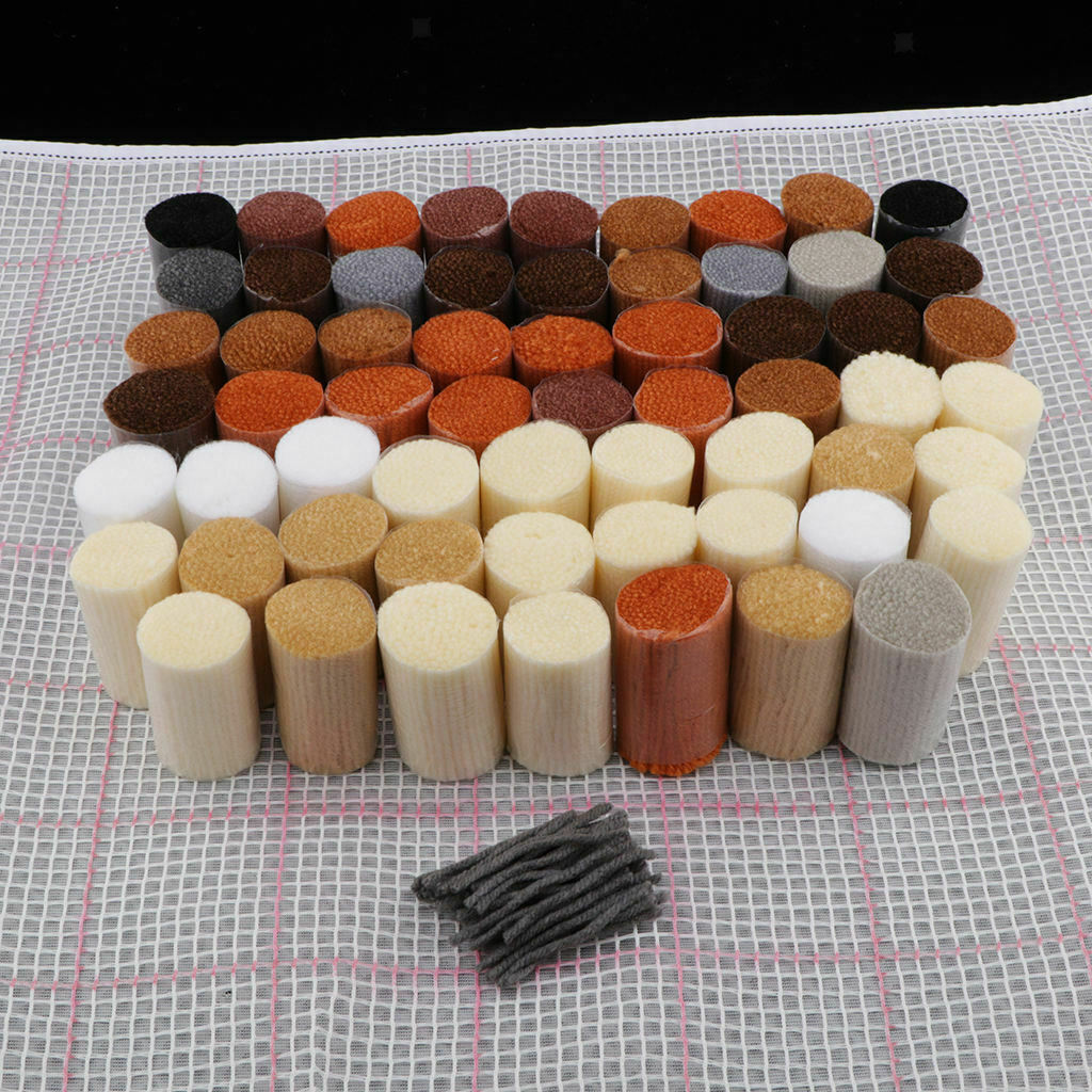 DIY Latch Hook Kit Rug Making Crafts for Kids/Adults 23.6 inch X 15.7 inch Two