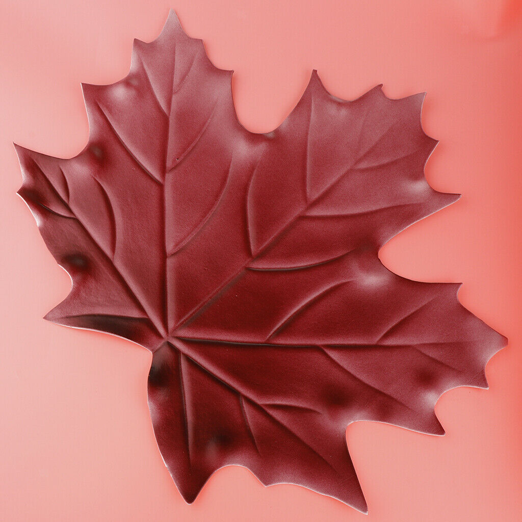 Artificial Maple Leaves Placemats Hawaiian Beach Party Decorations Red