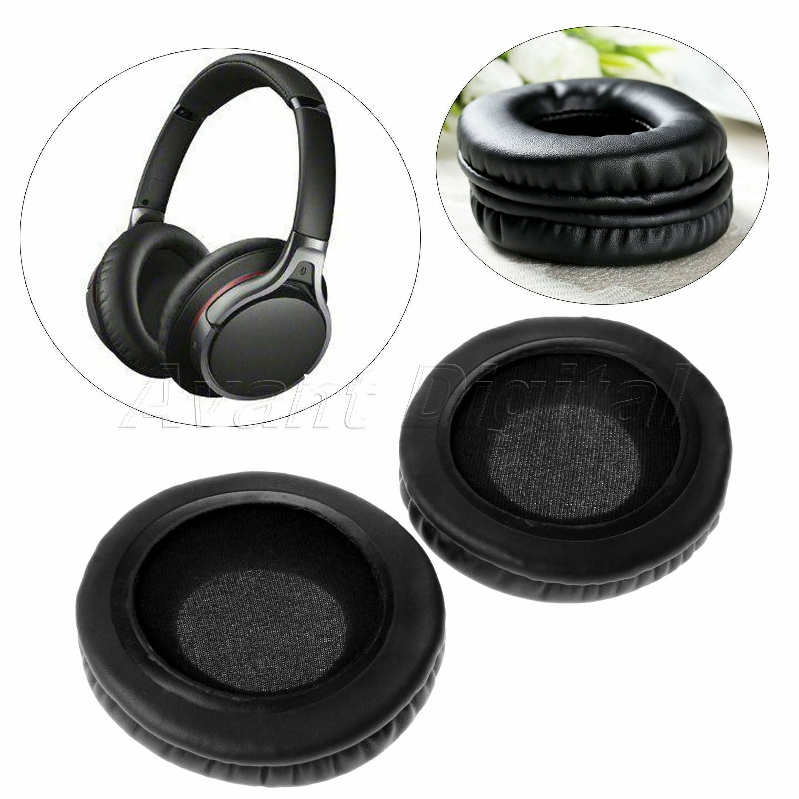 1.57" Inner Dia Earphone Cushions Earpads For Sony  V500DJ Headphone