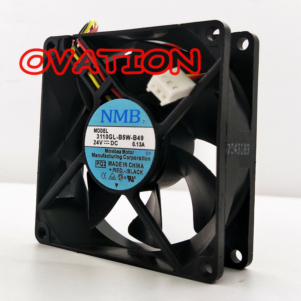 1pc NMB-MAT 3110GL-B5W-B49 24V 0.13A 3-wire cooling fan  80*80*25MM
