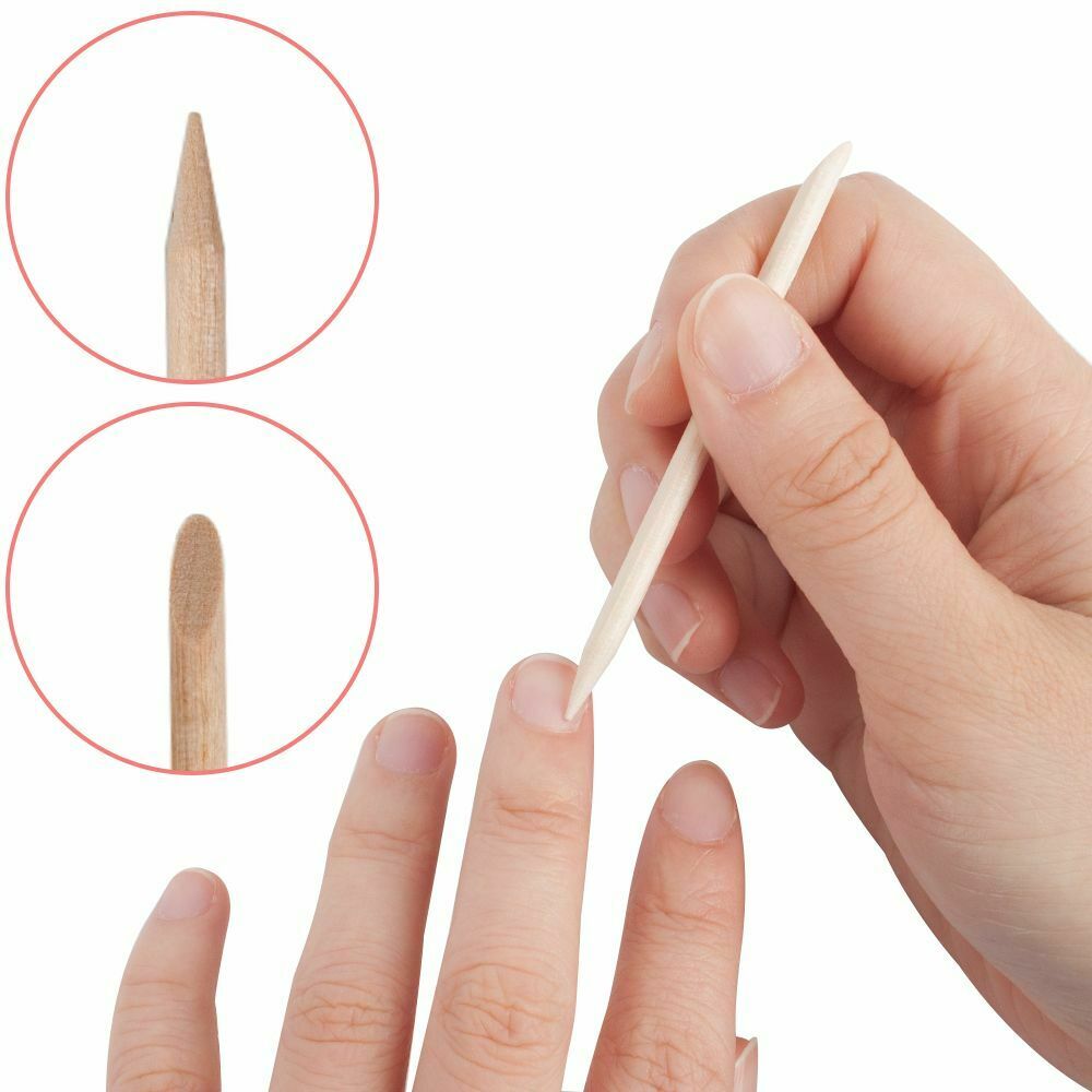 Remover Nail Cuticle Pusher Orange Wood Sticks Pedicure Pusher Dual-ended
