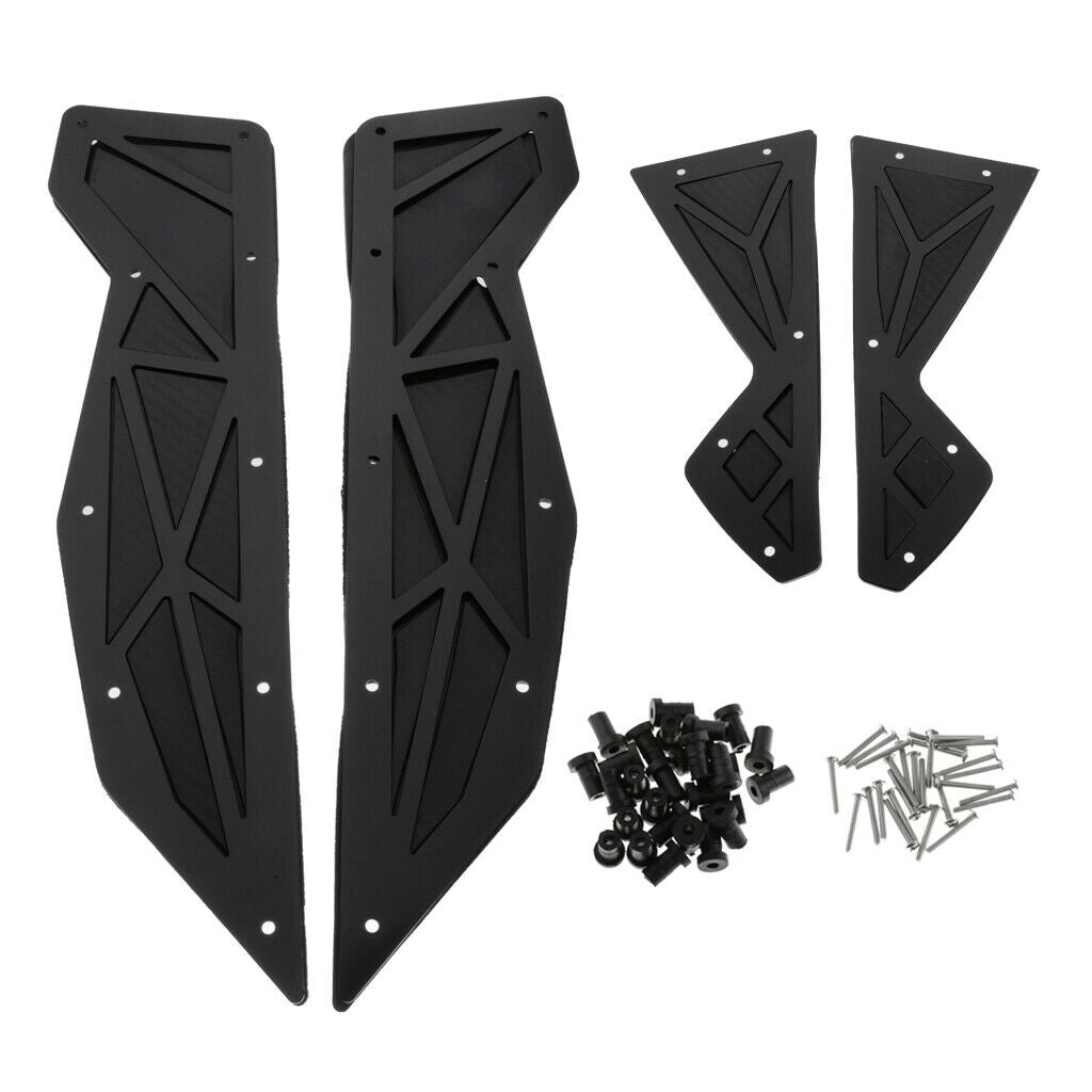 1 Pack Black Motorcycle Mats Footrest Pedal For YAMAHA NMAX155 125 155 15-19