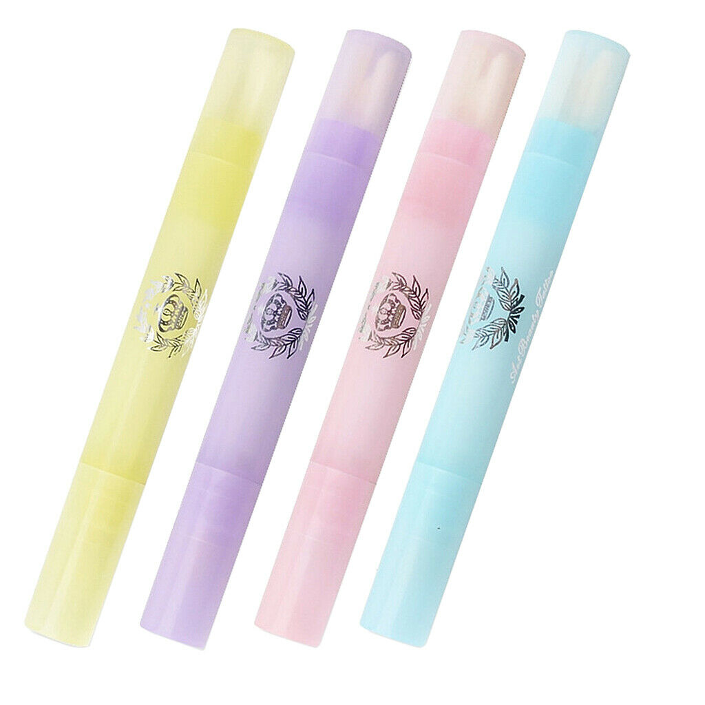 Correct & Clean Up Refillable Nail Polish Corrector Pen with 3 Tips