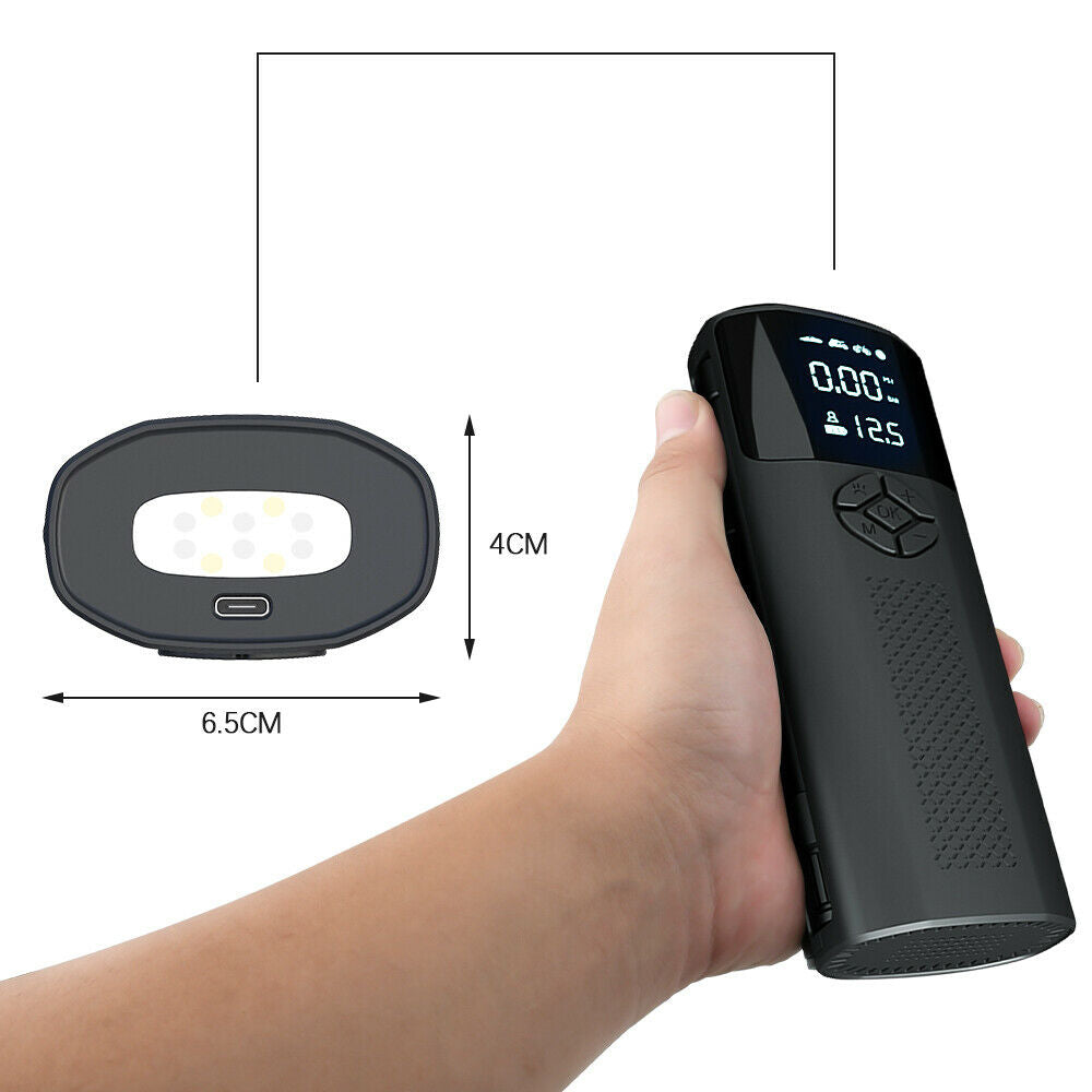1x Smart Air Pump Portable Car Automatic Compressor Tire Inflator For Motorcycle