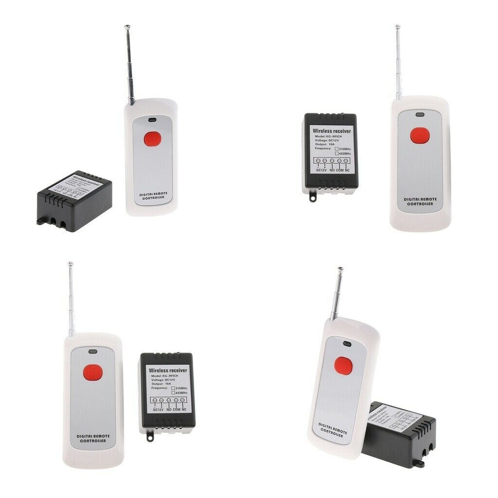 4pcs 12V 1000m Wireless Remote Control Switch Remote Controller for Lights