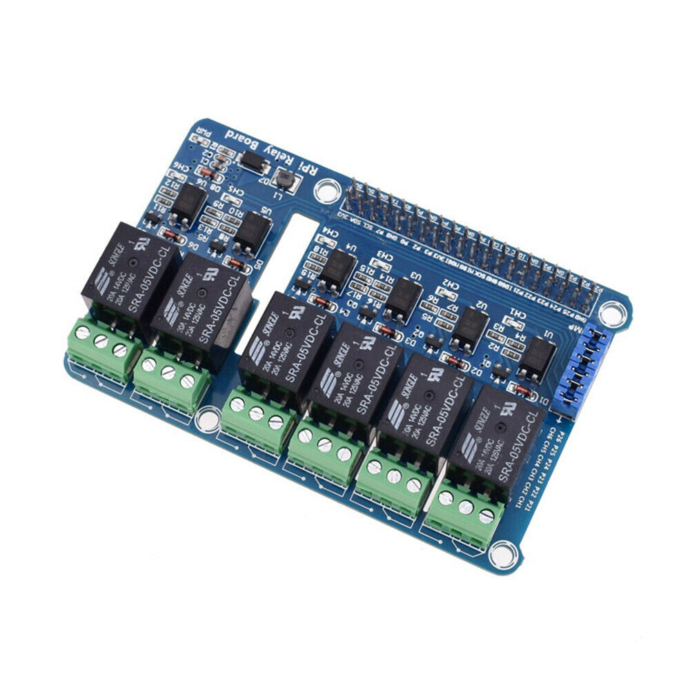 6Channel RPi Relay Control Module Expansion Board For Raspberry Pi 3 2 A+B+2B 3B
