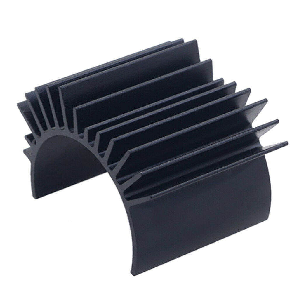 Black Alloy Heat Sink Heatsink Cooling Fins for 1/10 Car 540 550 3650 Size