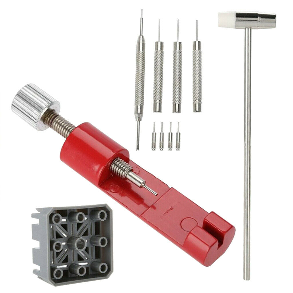 11pcs Professional Watch Strap Belt Link Remover Tool Kits Watchmaker Repairs