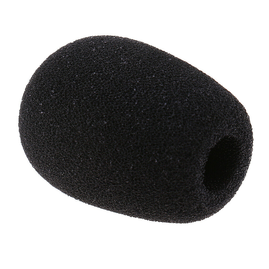 4pack Ball-type Mic Soft Sponge Windshield Foam Protect Cover Shield Black