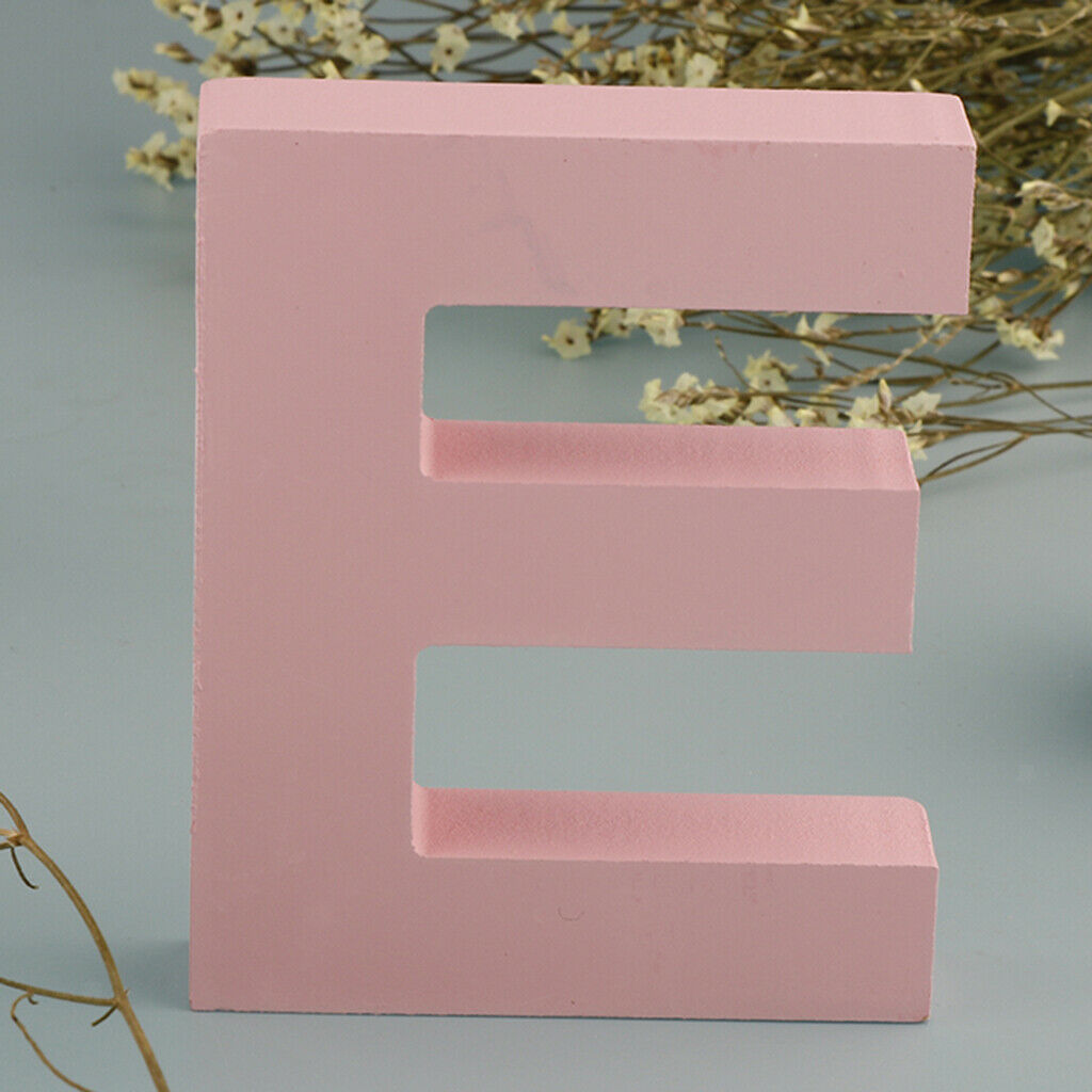 2Pieces Letter L E Wooden Letter Number Name Sign Wedding Birthday Decor