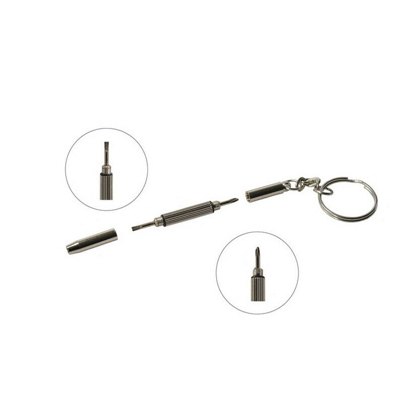 3 In 1 Eyeglass Screwdriver Portable Stainless Steel Phone Watch Repair Kit T JD