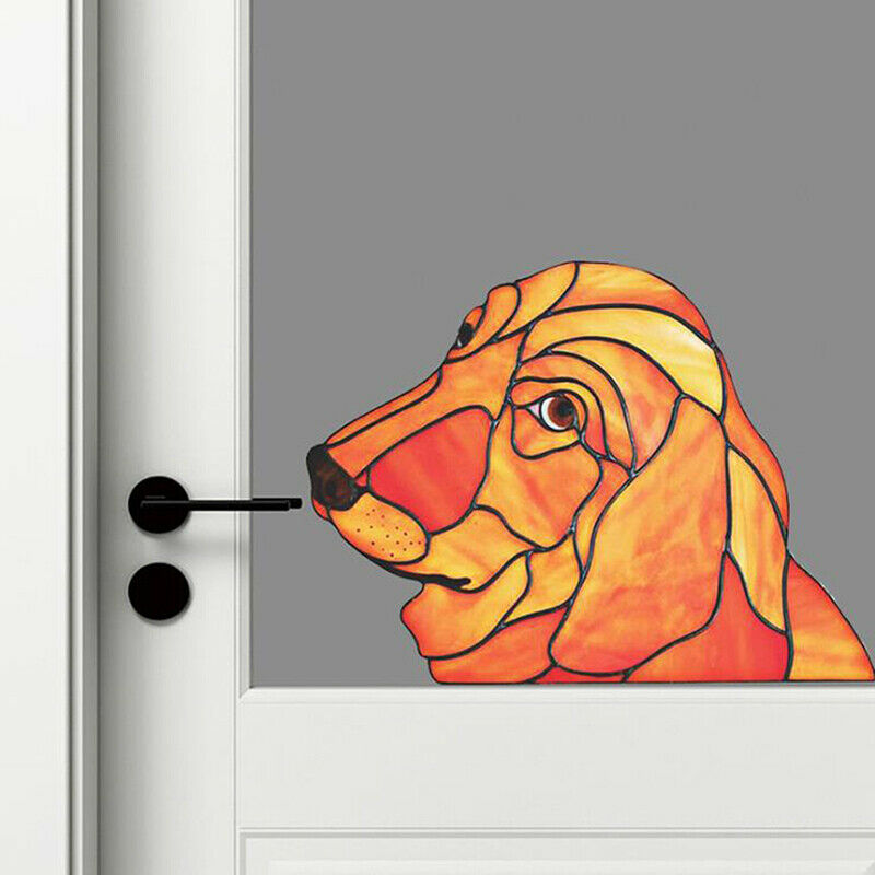 Funny Dog Wall Stickers Household Wall Windows Glass Decoration Animal St.l8
