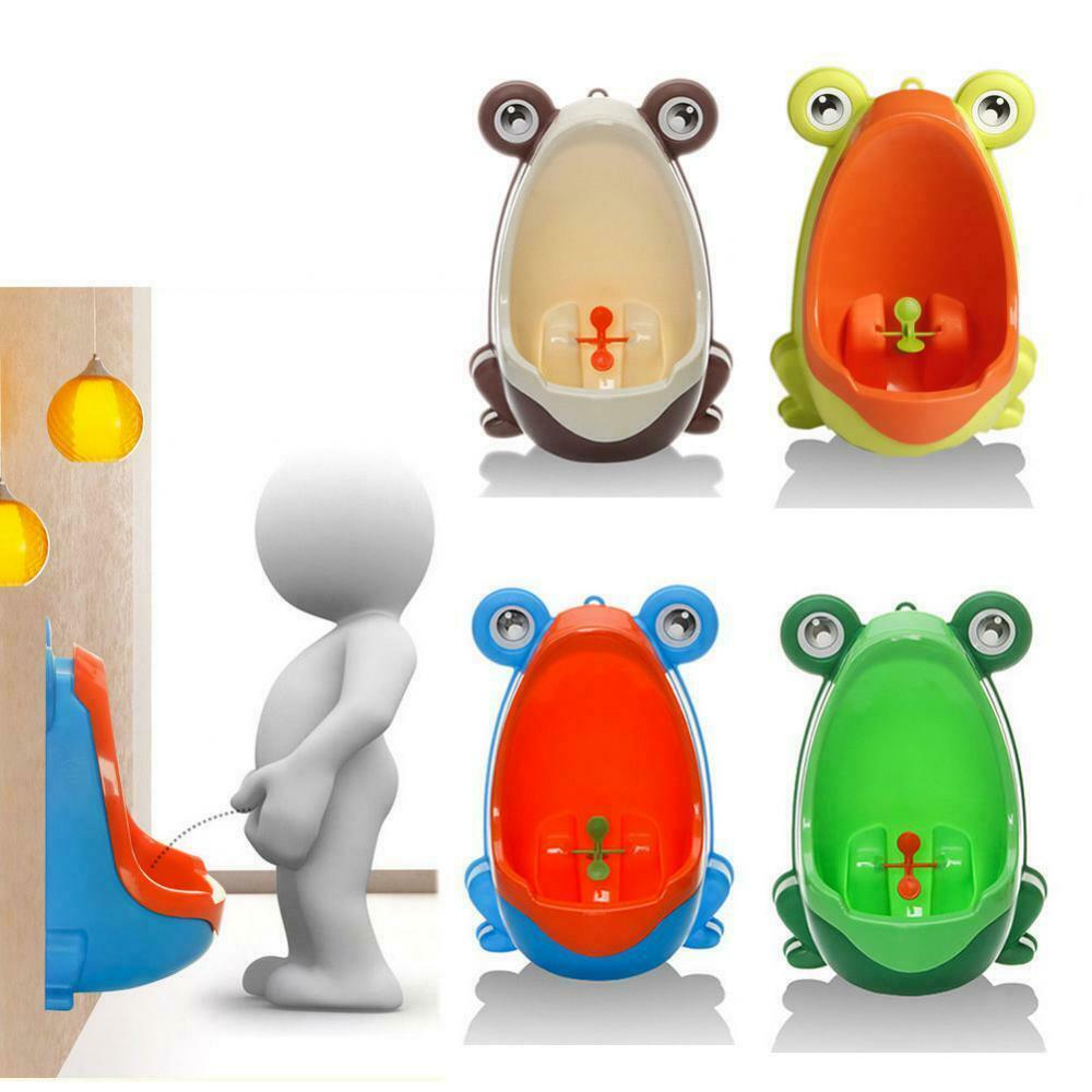 2 Toddler Boy Portable Toilet Frog Potty Urinal Stand Up Pee Training-Yellow