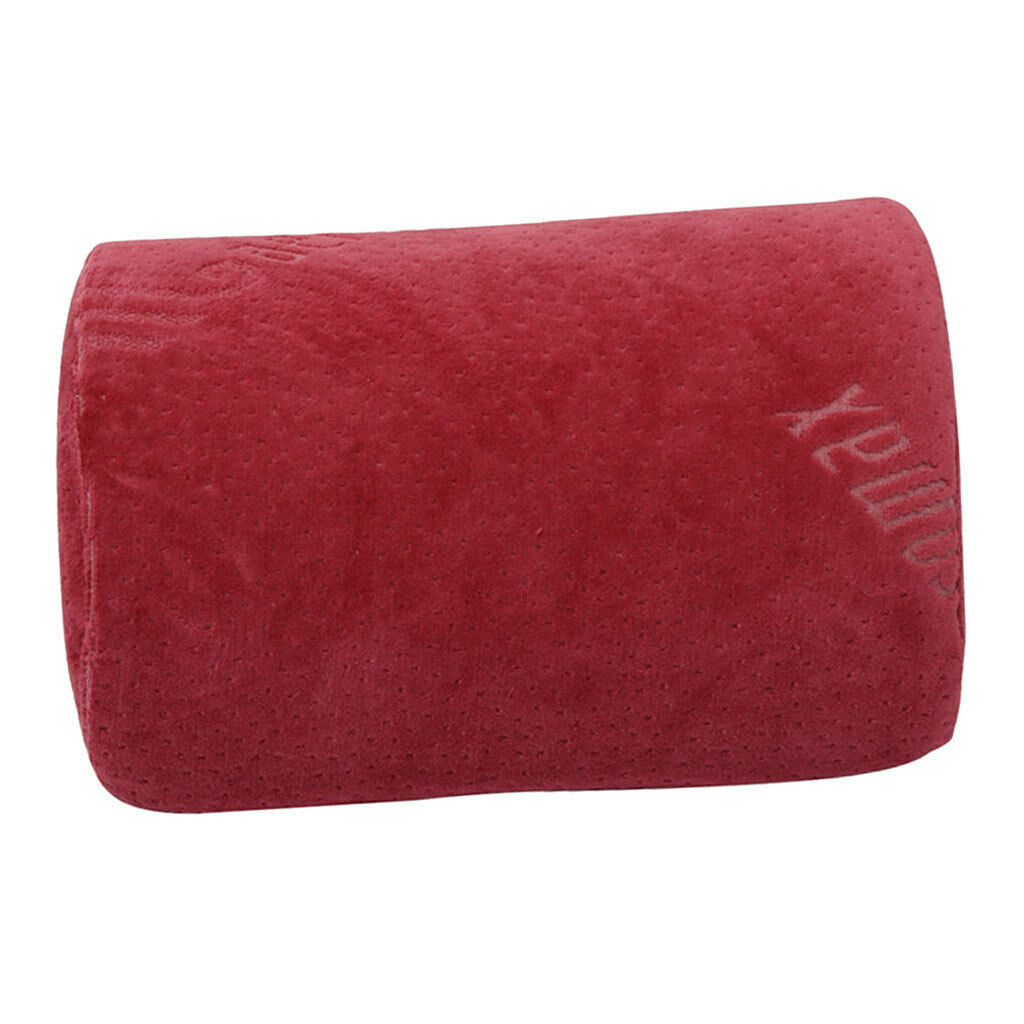 Foam Neck Support Pillow Headrest For Car Seat With Adjustable Strap Red