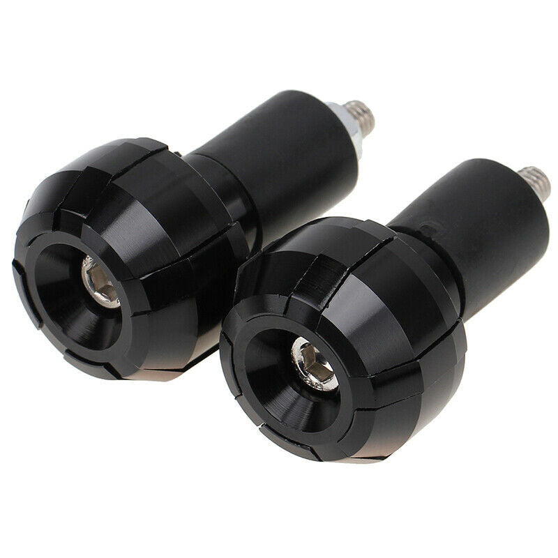 Handle Bar Ends Grips Plug Universal Fit 7/8" 22mm Hanlebar Motorcycle Black