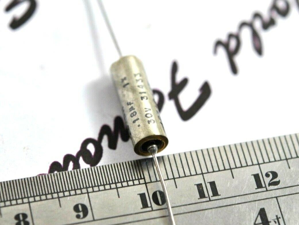 4pcs - KEMET 0.18uF (0,18µF) 30V 1% BP M83421/01-1375R Axial Tantalum Capacitor