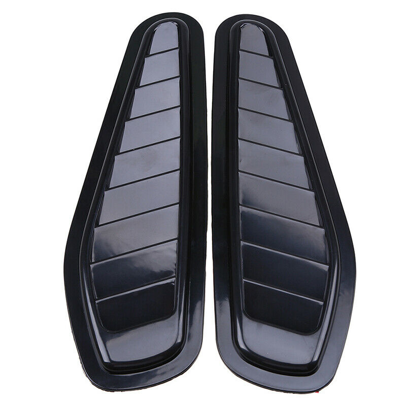 2x Car Front Hood Bonnet Vent Air Flow Intake Scoop Side Fenders Decor Universal