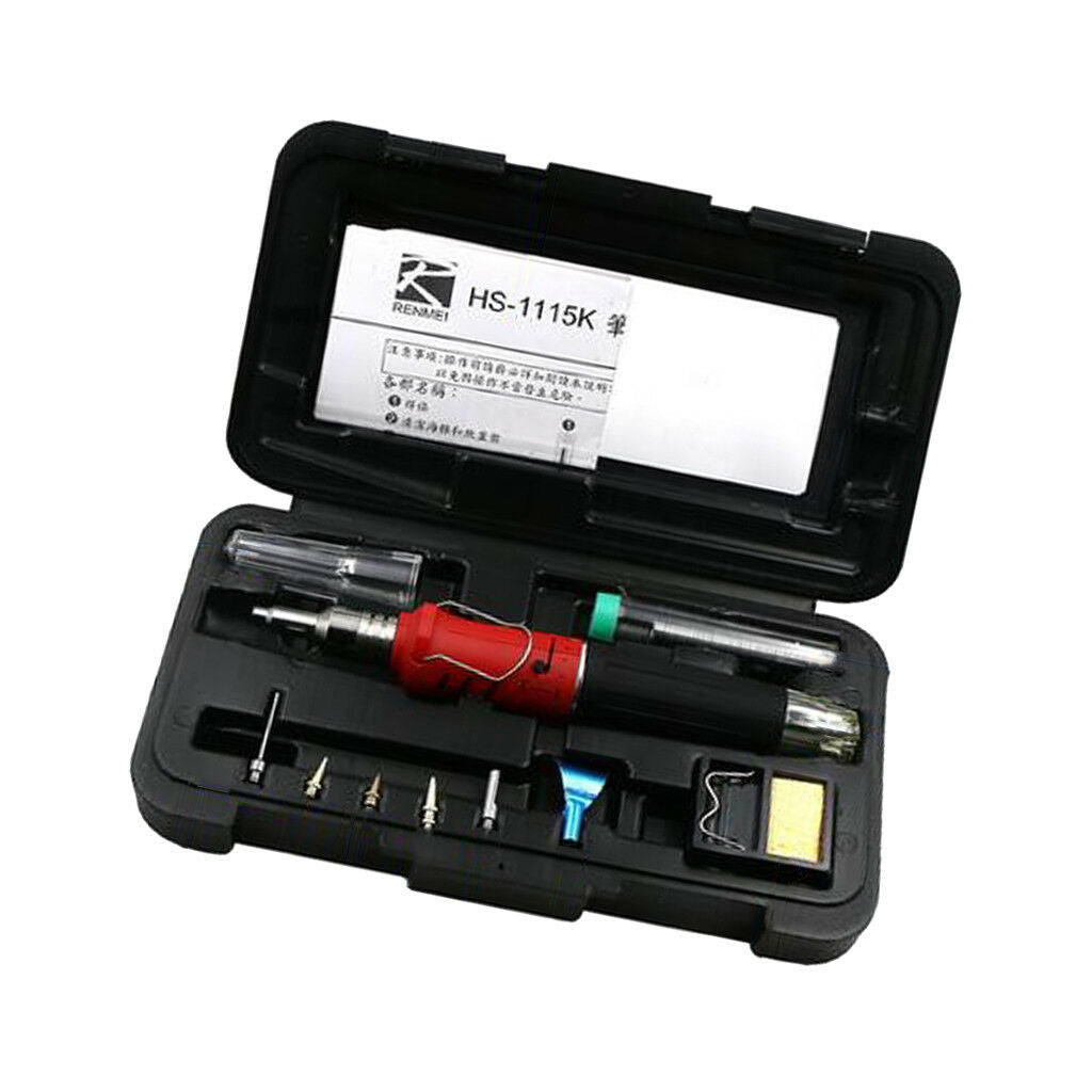 Tool Flame Torch Iron Butane Soldering Kit Power Probe Cordless Welding Gas