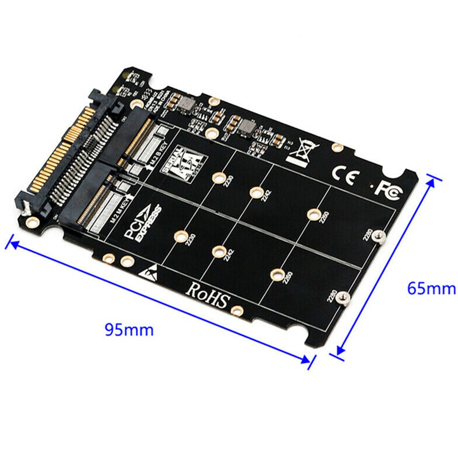 M.2 Ssd To U.2 Adapter 2In1 M.2 Nvme And Sata-Bus Ngff Ssd To Pci-E U.2 Sff J1T2